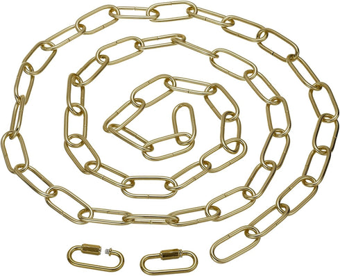 PATIKIL 6ft Lighting Hanging Chain, Metal Looping Chain with Quick Link Screw