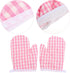 2Pcs Angoily Oven Mitts, Oven Gloves Kitchen Mitts Microwave Gloves for Baking Cooking Fireplace Grill BBQ Resistant
