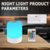13 Dimmable Dimming, Small Kids Night Light, Color LED Lamp, Portable Stepless Color Changing Touch Nursery Lamp