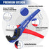 WORKPRO PEX Cutter with Sharp Blades, Tubing Cutter for PPR, PE, PP, Rubber Hoses, 1/8"-1-5/8" Cutting Capacity