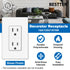 BESTTEN 15 Amp Decor Electrical Wall Outlet Receptacle, Non-Tamper-Resistant, 10 Pack, White