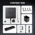 EHO Clamp On Desk Pegboard, Short Privacy Divider, Office Partition Panel, No Drill Desk Mounted Organization Board,