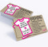 Business Cards - Washing Instructions - 3.5" x 2" Standard - Set of 50 Blank Minimalist Stationery Cards