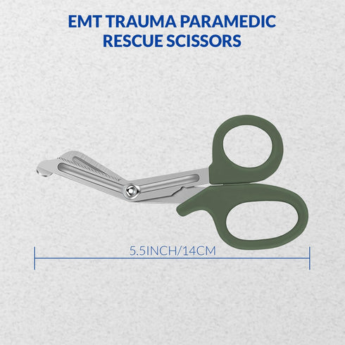 SURGHAUS MEDICAL 5.5 Inch) Bandage Scissors Stainless Steel Medical Scissors for Nurses Non-Stick Trauma Shears - EMT
