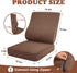 CRAURU 2-in-1 Recliner Cushions for Elderly Egg Crate Foam Seat Cushion and Ergonomic Back Support Pillow Non-Slip