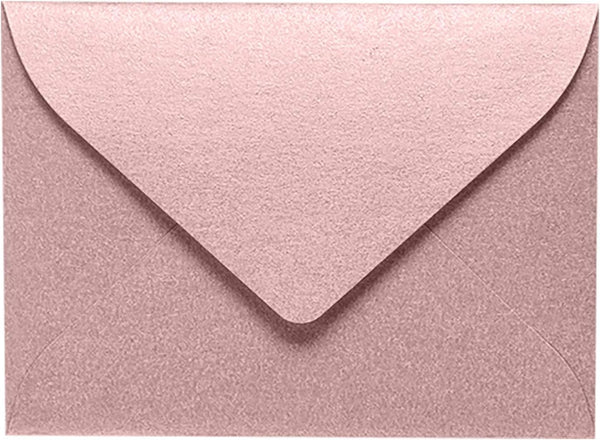 LUXPaper #17 Mini Envelopes | 250 Qty | 2 11/16" x 3 11/16" | Misty Rose Metallic | 84lb. Text