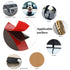 1 Pack PE Foam Double Sided Tape, Waterproof Mounting Adhesive Roll for Doors, Plumbing, HVAC, Windows, Black Tape (2