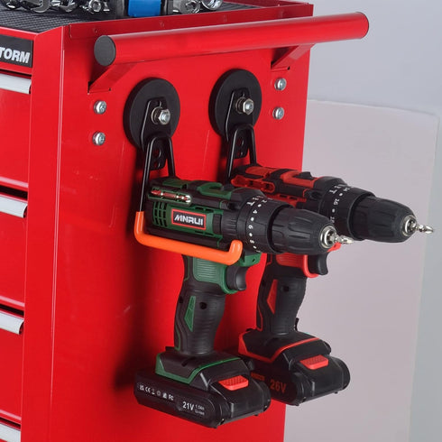 ULIBERMAGNET Magnetic Power Tool Organizer,Cordless Drill Garage Hook Heavy Duty,Large & Strong