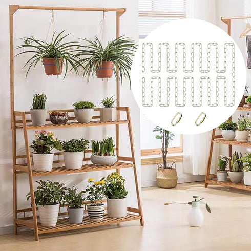 Amadget 20 Ft Lighting Chain with Connection Locks for Hanging Lamp, Chandelier, Pendant, Lantern, Swag Lamp