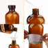 8oz Amber Glass Bottles, 20 Pack with Black Lids, 20 Labels, Funnels, Droppers, and Brush