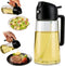 ICEMAO 16oz/470ml Glass Olive Oil Sprayer for Air Fryer, 2 in 1 Spray