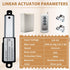 Micro Linear-Actuator 12V DC 64N/14.4lb with Remote Control, 2” Stroke Mini Metal Motion Actuator & Controller