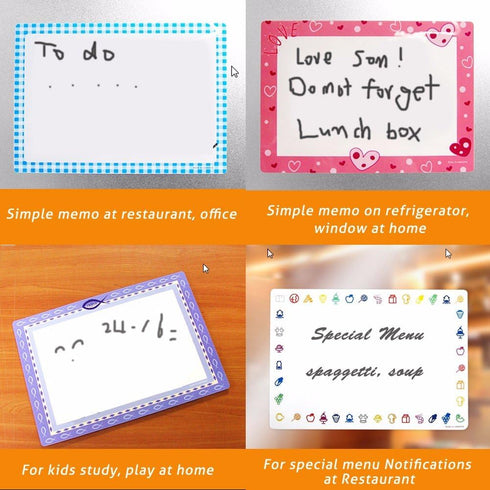 Dry Erase Board Refrigerator Whiteboard Sticker, Easy Removable Non Magnetic Marker Board Sheets