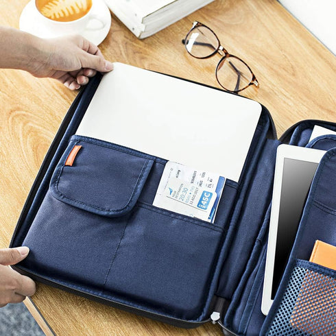 BTSKY New Universal A4 Document Bags Portfolio Organizer - Waterproof Travel Gear Organizer for iPads, Notebooks
