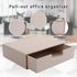 Stackable PU Leather Drawer Organizer, Handmade Classic Desk Caddy for Home Office, Sort A4 Paper, Beige, 13.1x10x3.7in