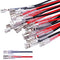 Twidec 20Pcs Female Spade Crimp Terminal Kit, 4.8mm & 6.3mm, Red + Black Insulating Sleeve Quick Splice