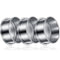 3 Pcs 304 Stainless Lab Sieves, 200 Mesh, 80 Mesh, 10 Mesh Aperture Test Sieve, 4 Inch Diameter Economy Test Sieve
