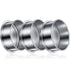 3 Pcs 304 Stainless Lab Sieves, 200 Mesh, 80 Mesh, 10 Mesh Aperture Test Sieve, 4 Inch Diameter Economy Test Sieve