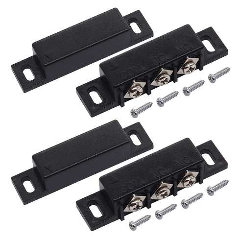 weideer 2pcs MC-31B Magnetic Reed Switch Wired Surface Mount Normally Open Closed