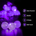 L LAMPOP 20 8 LED Decorations Crystal Globe Solar String Outdoor Lights with Lighting Modes Waterproof Solar Powered