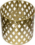 Osasy Gold Hollow drum lampshades, unique moroccan pattern small round metal lamp shade,patterned lamp shade hanging
