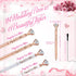 Yexiya Bridal Shower Gifts for guests Diamond Pens Wedding Rose Golden Crystal Ballpoint Pens Bling Happily Ever After Pens for Bridal Shower Bridesmaid Women Girls Gift Office Favors(24 Pcs) by Yexiya