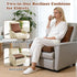 CRAURU 2-in-1 Recliner Cushions for Elderly Egg Crate Foam Seat Cushion and Ergonomic Back Support Pillow Non-Slip