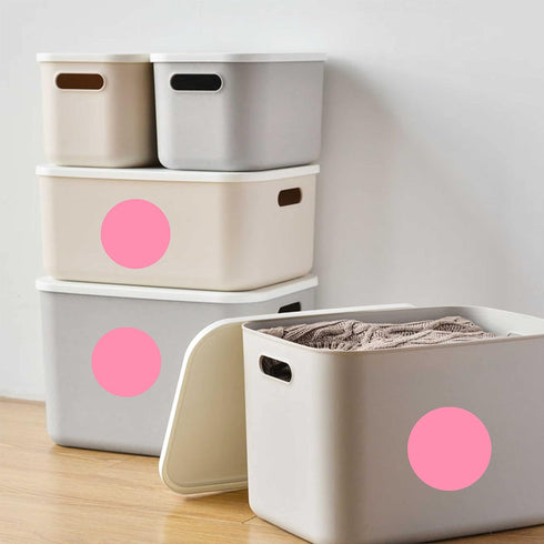 PARLAIM 2" Pink Round Color-Code Circle Dot Labels on a Roll, 500 Stickers for Inventory, Package, Box, Garage Sale