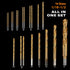 M35 Cobalt Drill Bit Set 20PCS (1/16"-1/2") High Speed Steel Jobber Length Kit for Hardened Metal with Index Storage