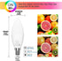 Set of 6 E12 LED Light Bulbs 5W 40W Equivalent Small Base B11 Candelabra Color Changing Dimmable Candle Bulb with