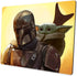 Baby Yoda and Mandalorian Mouse Pad, Rectangular Non-Slip Rubber Pad for Office and Gaming