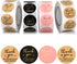 Thank You Round Stickers for Supporting My Small Business, Adhesive Labels, 3-Color, 1 inch (2000 Pcs, 4 Rolls)