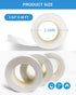 Wapodeai 3pcs Professional White Electrical Tape, 0.62 in X 50 ft, Flame Retardant High Temperature Resistance