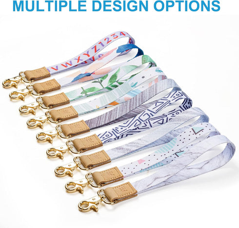 EcoVision Cute Keychain Lanyards for Keys - Wristlet Key Lanyard for Women with 2 Keyrings.