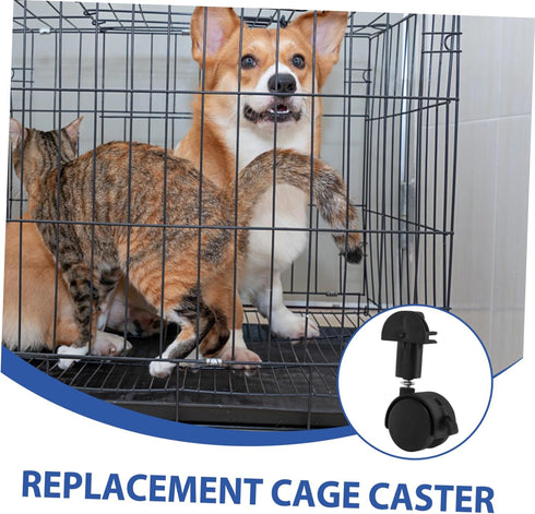 4 Balacoo Pcs Cat Cage Casters Spinner Wheels Shopping Cart Wheels Bird Cage Replacement Small Cart Wheel Replacement