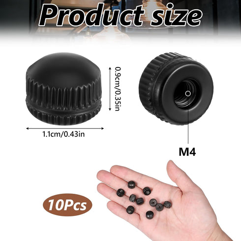 Xinjoduz 10 0.43" M4 PCS Screw Caps for Light Fixture, Ceiling Light Screws Cap Cover, Lamp Shade Nut Lamps Knob