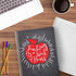 Softcover Work of Heart Teacher Spiral Notebook, 8.5" x 11", 120 College Ruled Pages, Durable Gloss Laminated Cover