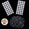 Zonon 64 Pcs Synthetic Filter Paper Stickers, 0.3 Um Filter Disc for Mushroom Cultivation with 100 Rubber Stopper