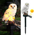 DOUBLE 2 C Solar Garden Light, Owl Stake Light, Waterproof Warm White LED for Garden, Patio, Yard Decoration