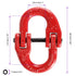 JOIKIT 5 Pack 3/8 Inch Coupling Link, Grade 80 Alloy Steel Hammer Lock Chain Connector, 7100 Lbs Working Load