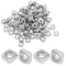 Waziaqoc 100 PCS 304 Stainless Steel M4 Square Nuts
