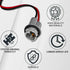 2PCS T15 Harness Pigtail Socket, 194 Bulb Socket Tail Light Wire Harness for GM Chevrolet