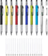 MECCANIXITY 9 Pcs 6 in 1 Multitool Tech Tool Pen Gifts for Men, Includes Ballpoint Pen, Ruler, Screwdriver, Stylus