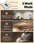 12inch 3 Dimmable Closet Counter (2 Pack) EZVALO Under Cabinet Lighting, Rechargeable Motion Sensor Light Indoor