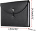 BTSKY PU Leather Expanding File Folders - 13 Pockets A4 Letter Size Accordion Business Document Organizer with