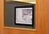 Set of 2 Sign Frames for Windows, Glass Mount Poster Holders for 8.5x11 Graphics, Black Plastic