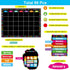 Chalkboard Brights Calendar Bulletin Board Set Colorful Classroom Decoration 99 Pcs