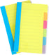 Sticky Notes Set 2 Pcs Tabbed Self Stick Lined Note Pad Tabs Notebook Portable Stickers Post Stickies Writing Pads Supplies Bright Color Lined Tags Fit Office, Planner by Gjinxi