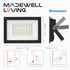 2-Pack 50W 9000 IP66 5000K LED Flood Lights Outdoor Lumens Super Bright Security Lighting, Waterproof, Daylight