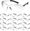 Queekay 12 Pack Safety Glasses, Bulk Impact UV Scratch Protective Eyewear for Men Women and Adolescents